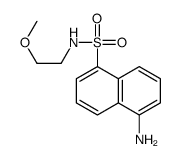 5-amino-N-(2-methoxyethyl)naphthalene-1-sulfonamide结构式