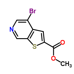 Methyl 4-bromothieno[2,3-c]pyridine-2-carboxylate structure