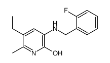 5-ethyl-3-[(2-fluorophenyl)methylamino]-6-methyl-1H-pyridin-2-one Structure