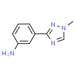 3-(1-甲基-1H-1,2,4-三唑-3-基)苯胺结构式