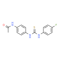 N-[4-({[(4-fluorophenyl)amino]carbonothioyl}amino)phenyl]acetamide Structure