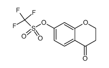 4-oxochroman-7-yl trifluoromethanesulfonate结构式