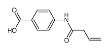 Benzoic acid, 4-[(1-oxo-3-butenyl)amino]- (9CI) Structure