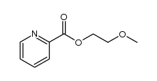 pyridine-2-carboxylic acid 2-methoxyethyl ester结构式