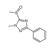 1H-1,2,4-Triazole, 1-methyl-5-(methylsulfinyl)-3-phenyl- Structure