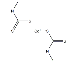 Bis(dimethyldithiocarbamic acid)cobalt(II) salt picture