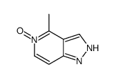 1H-Pyrazolo[4,3-c]pyridine,4-methyl-,5-oxide(9CI) Structure