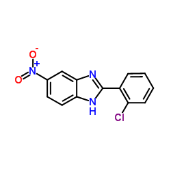 2-(2-氯苯基)-5-硝基苯并咪唑结构式