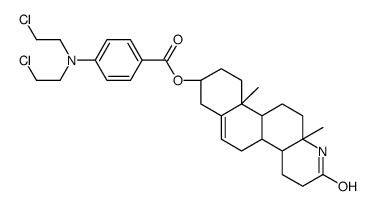 [(4aS,4bR,8S,10aR,10bS,12aS)-10a,12a-dimethyl-2-oxo-3,4,4a,4b,5,7,8,9,10,10b,11,12-dodecahydro-1H-naphtho[2,1-f]quinolin-8-yl] 4-[bis(2-chloroethyl)amino]benzoate Structure