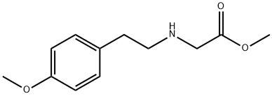methyl 2-{[2-(4-methoxyphenyl)ethyl]amino}acetate结构式