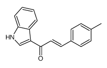 1-(1H-indol-3-yl)-3-(4-methylphenyl)prop-2-en-1-one结构式