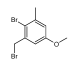 2-溴-1-(溴甲基)-5-甲氧基-3-甲基苯结构式