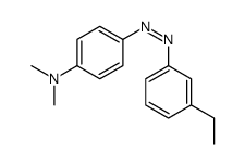 4-[(3-Ethylphenyl)azo]-N,N-dimethylbenzenamine Structure