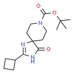 tert-Butyl 2-cyclobutyl-4-oxo-1,3,8-triazaspiro[4.5]dec-1-ene-8-carboxylate图片