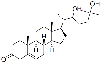 22,25-Dihydroxycholest-5-en-3-one structure