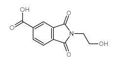 2-(2-HYDROXY-ETHYL)-1,3-DIOXO-2,3-DIHYDRO-1H-ISOINDOLE-5-CARBOXYLIC ACID structure