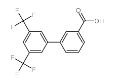 3,5-二-(三氟甲基)-联苯-3-羧酸结构式