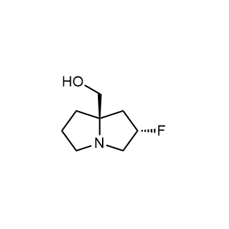 rel-((2R,7aS)-2-氟四氢-1H-吡咯里嗪-7a(5H)-基)甲醇结构式