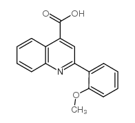 2-(2-甲氧基苯基)喹啉-4-羧酸结构式