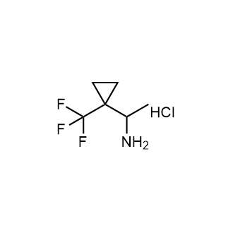 1-[1-(trifluoromethyl)cyclopropyl]ethanaminehydrochloride Structure