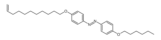 (4-hexoxyphenyl)-(4-undec-10-enoxyphenyl)diazene结构式