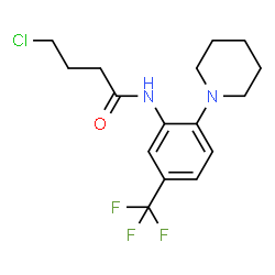 4-Chloro-N-[2-piperidin-1-yl-5-(trifluoromethyl)-phenyl]butanamide结构式