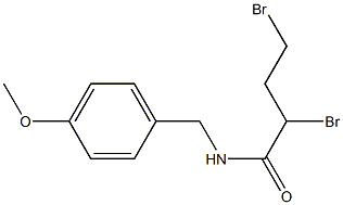 2,4-dibroMo-N-(4-Methoxybenzyl)butanaMide Structure
