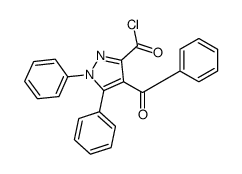 4-benzoyl-1,5-diphenylpyrazole-3-carbonyl chloride Structure