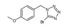5-bromo-1-[(4-methoxyphenyl)methyl]tetrazole结构式
