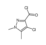 1H-Pyrazole-3-carbonyl chloride, 4-chloro-1,5-dimethyl- (9CI)结构式