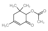 (4,6,6-trimethyl-2-oxo-1-cyclohex-3-enyl) acetate Structure