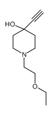 1-(2-ethoxyethyl)-4-ethynylpiperidin-4-ol结构式