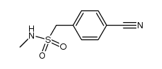 4-cyano-N-methyl-benzenemethanesulphonamide结构式