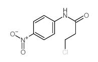 3-chloro-N-(4-nitrophenyl)propanamide结构式