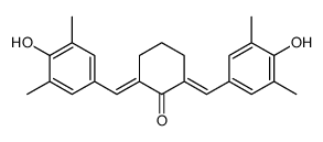 2,6-bis[(4-hydroxy-3,5-dimethylphenyl)methylidene]cyclohexan-1-one结构式