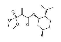 (l)-menthyl 2-(dimethylphosphono)acrylate Structure