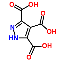 1H-Pyrazole-3,4,5-tricarboxylic acid结构式