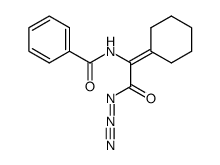 benzoylamino-cyclohexylidene-acetyl azide Structure