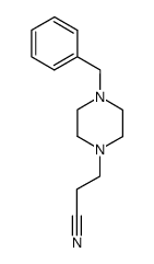 3-(4-benzylpiperazin-1-yl) propanenitrile Structure