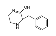 Piperazinone, 3-(phenylmethyl)-, (3R)- (9CI)结构式