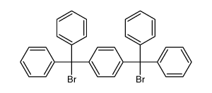 Benzene, 1,4-bis(bromodiphenylmethyl)- Structure