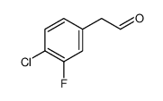 2-(4-chloro-3-fluorophenyl)acetaldehyde structure