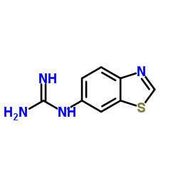 Guanidine, 6-benzothiazolyl- (9CI)结构式
