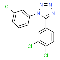 1-(3-CHLOROPHENYL)-5-(3,4-DICHLOROPHENYL)-1H-1,2,3,4-TETRAAZOLE structure