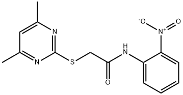 2-[(4,6-dimethylpyrimidin-2-yl)sulfanyl]-N-(2-nitrophenyl)acetamide图片