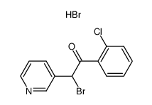 2-Bromo-1-(2-chlorophenyl)-2-(pyridin-3-yl)ethanone Hydrobromide Structure