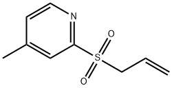 2-(烯丙基磺酰基)-4-甲基吡啶结构式