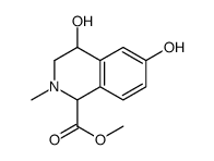 1,2,3,4-Tetrahydro-4,6-dihydroxy-2-methyl-1-isoquinolinecarboxylic acid methyl ester Structure