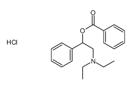 (2-benzoyloxy-2-phenylethyl)-diethylazanium,chloride结构式