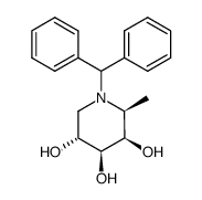 (2S,3R,4S,5R)-1-benzhydryl-2-methylpiperidine-3,4,5-triol Structure